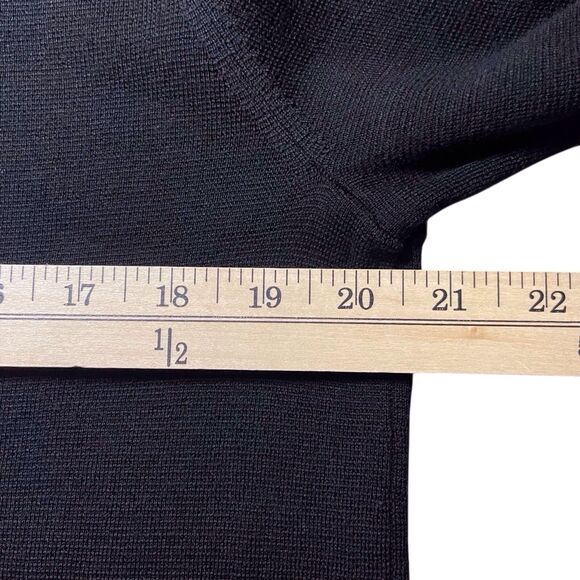 COS Women's Wool Cardigan Sweater Size Medium Black Boxy Minimalist Office EUC - Picture 10 of 12